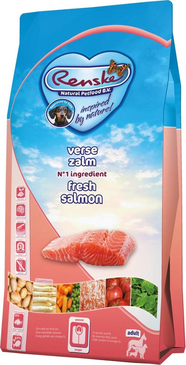 Renske Adult Zalm Graanvrij - Hondenvoer - 2 kg