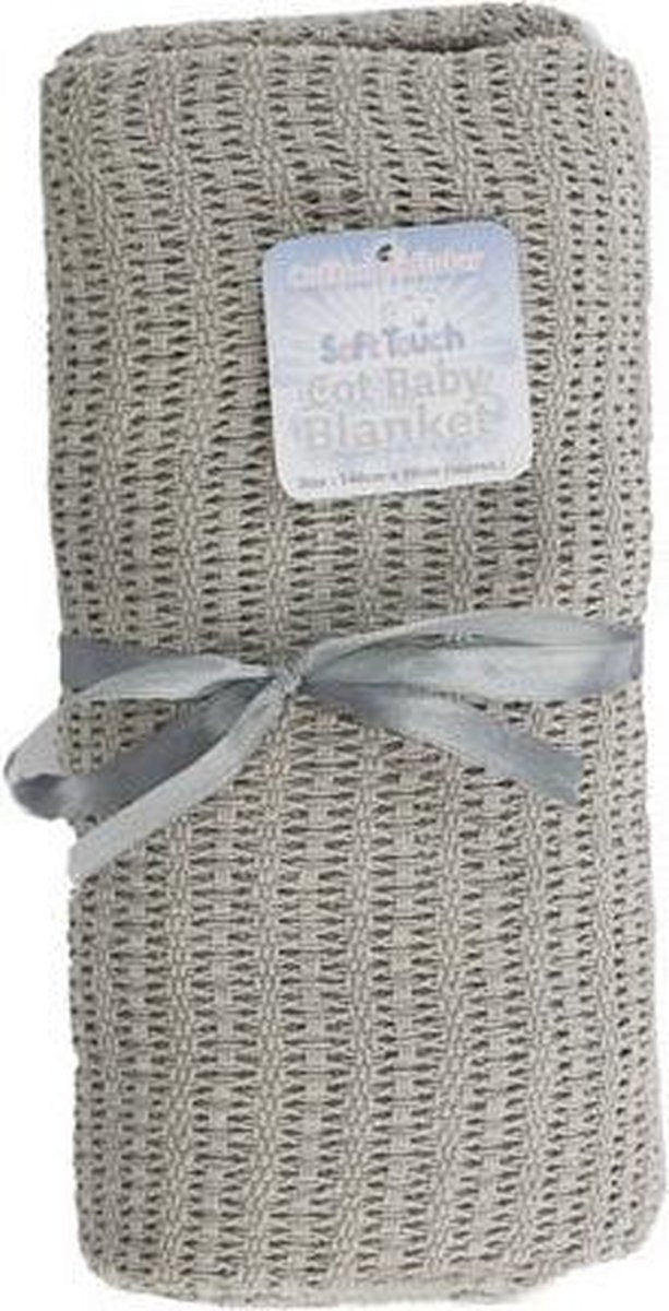 Soft Touch Babydeken 140 X 90 Cm Grijs