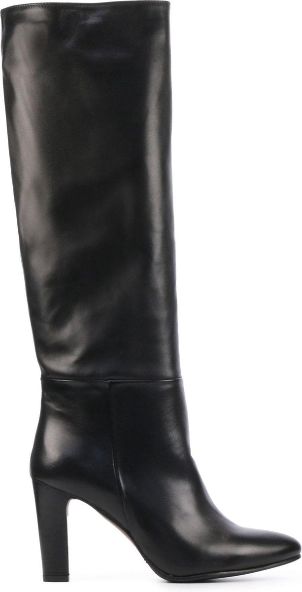 Mace Vrouwen Leer  Klassieke laarzen / Laarzen / Damesschoenen M1043 - Zwart - maat 38