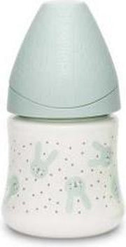 SUAVINEX Babyfles 150 ml Ronde Slow Flow Speen - Groen Konijn