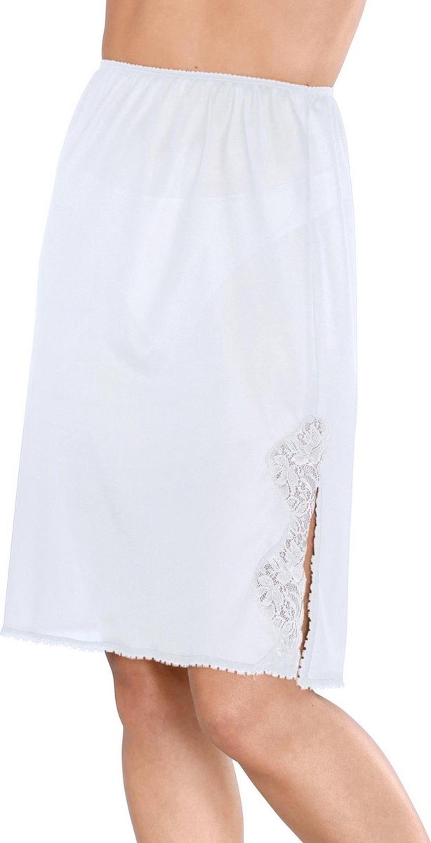 Onderrok 100% polyester WIT !! antistatisch maat 38 Cybele