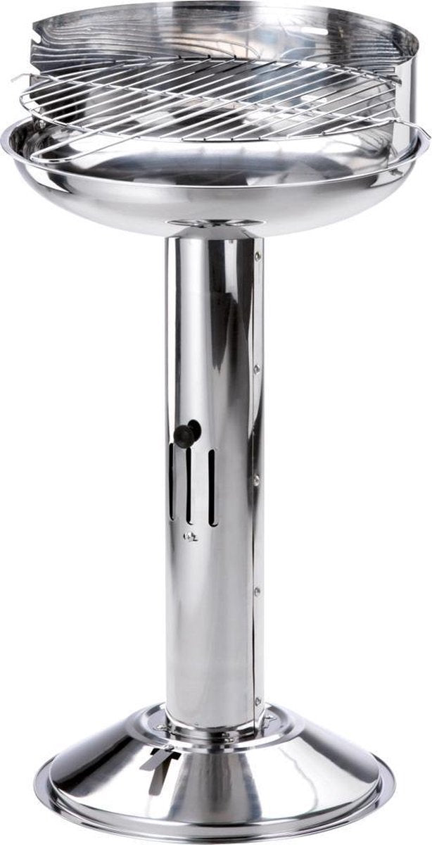 RVS Barbecue Houtskool Denver ø35 cm | Staand model hoogte 69 cm