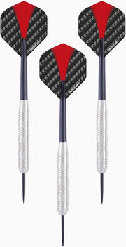3x Set van 3 dartpijlen Longfield darts nickel silver 21 grams - Darten/darts sport artikelen pijltjes nickel silver - Kinderen/volwassenen