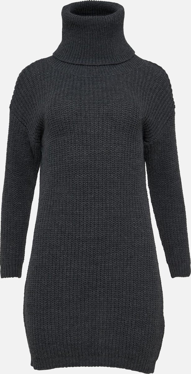 Trui-jurk met rolkraag - Licht Grijs