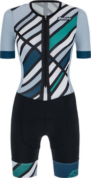 Santini Raggio Redux Short Sleeve Aero Trisuit - Img Long Distance P