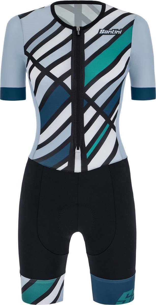 Santini Raggio Redux Short Sleeve Aero Trisuit - Img Long Distance P
