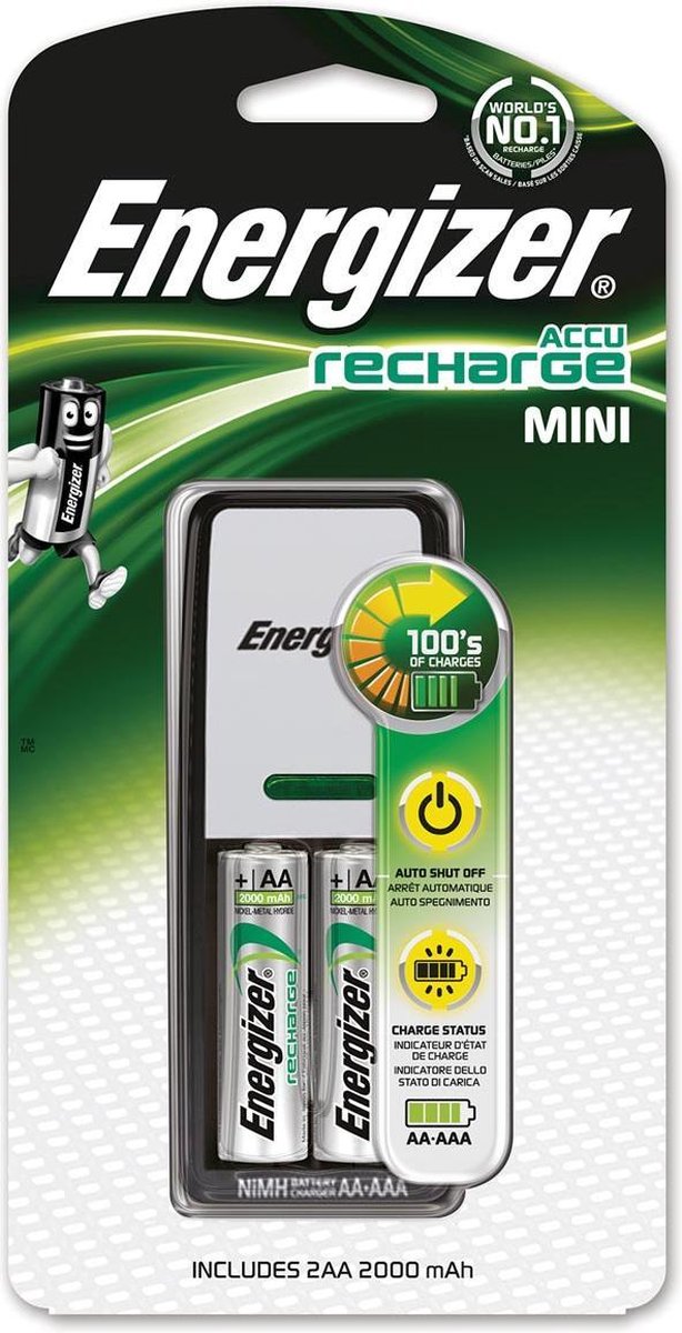 3x Energizer batterijlader Mini Charger