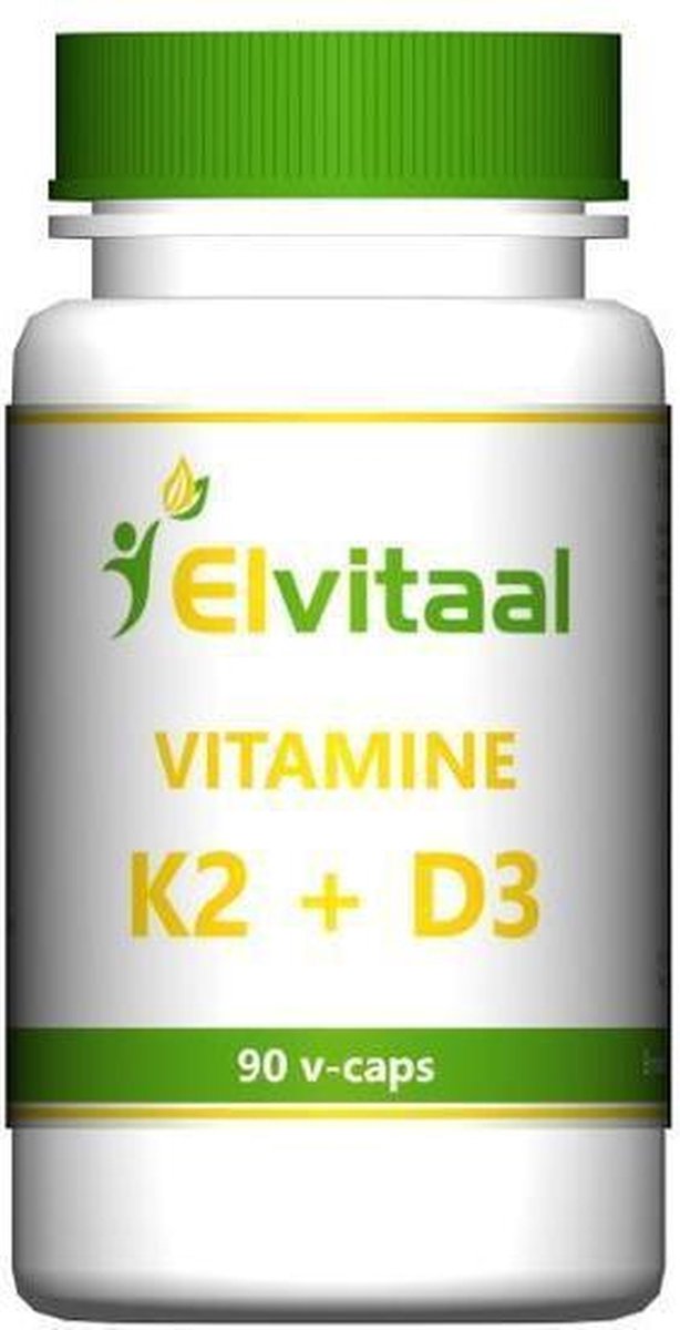 Elvitaal Vitamine K2 & D3 - 90 Capsules - Vitaminen