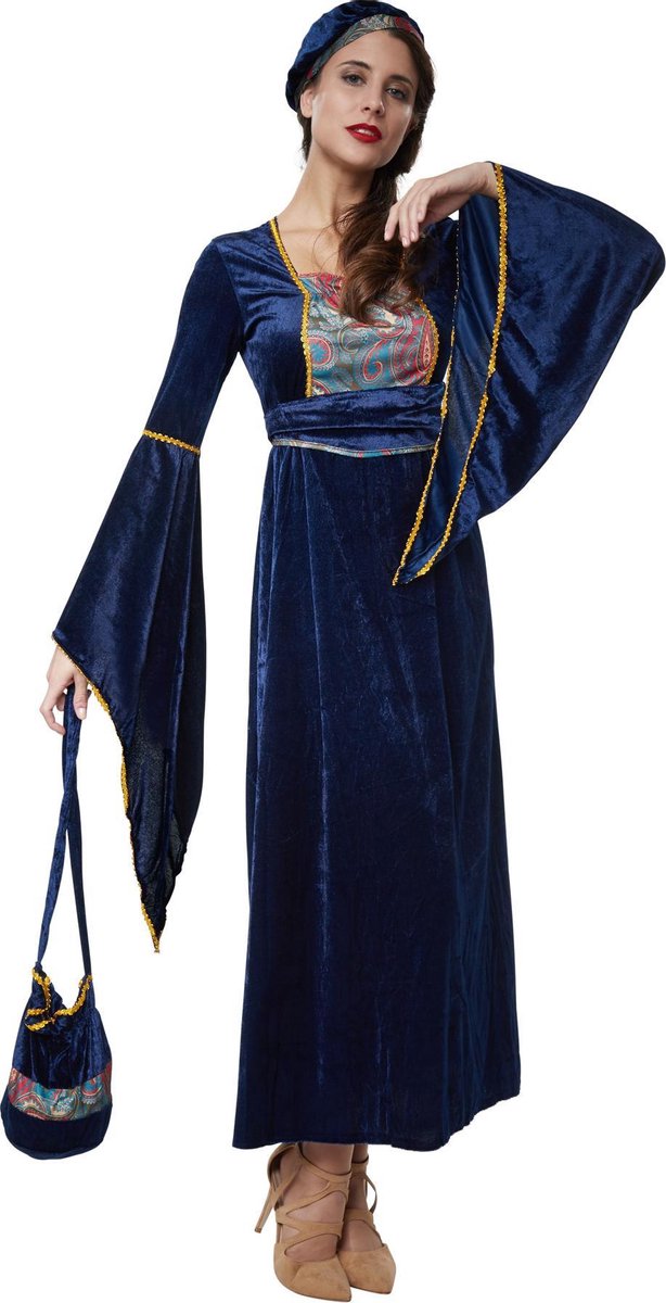 dressforfun - Bevallige jonkvrouw XL  - verkleedkleding kostuum halloween verkleden feestkleding carnavalskleding carnaval feestkledij partykleding - 302633