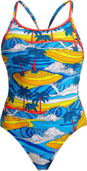 Beach Bum ECO Diamond back one piece - Dames | Funkita