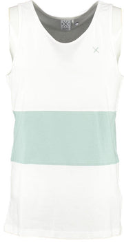 Kultivate off white groen singlet - Maat XL
