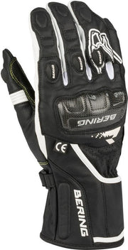 Bering Steel-R Black White Motorcycle Gloves T9
