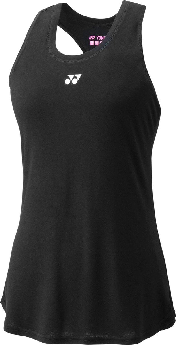 Yonex Tennistanktop Dames Lyocell/polyester Zwart Maat S
