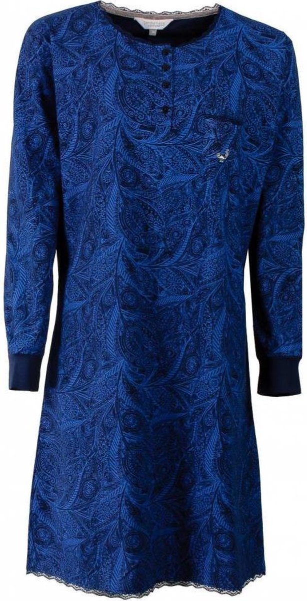 Tenderness All-over print Blauw Dames Nachthemd TENGD2506B Maten: XL