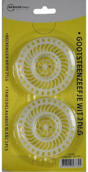 Bellson Gootsteenzeefje Wit 2 Delig