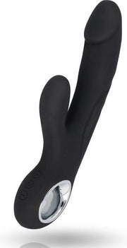 Inspire Glamour - Jasmine Rabbit Vibrator - Zwart | G-Spot Vibrator | Bunny Vibrator | Dildo Vibrator | Dildo's | Clitoris Simulatie | Tarzan Vibrator | Vibrator Voor Vrouwen | Sex Toys | Erotiek Toys