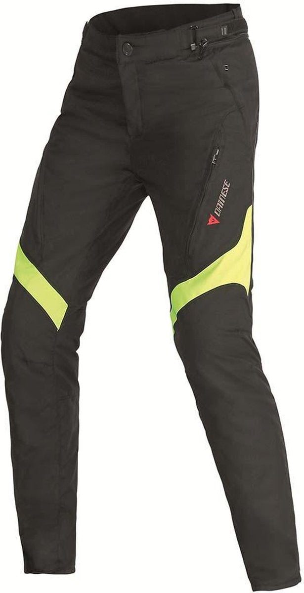 Dainese Tempest D-Dry Lady Black Yellow Fluo Textile Motorcycle Pants 44