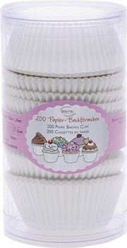 Papieren cupcake vormpjes - wit - set van 200 - St�dter