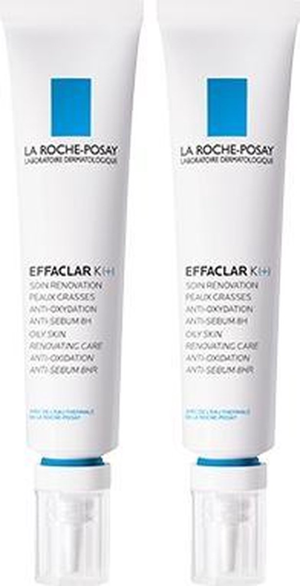 La Roche-Posay Effaclar K+ dagcrème - 2x30ml - vrij van zwarte puntjes