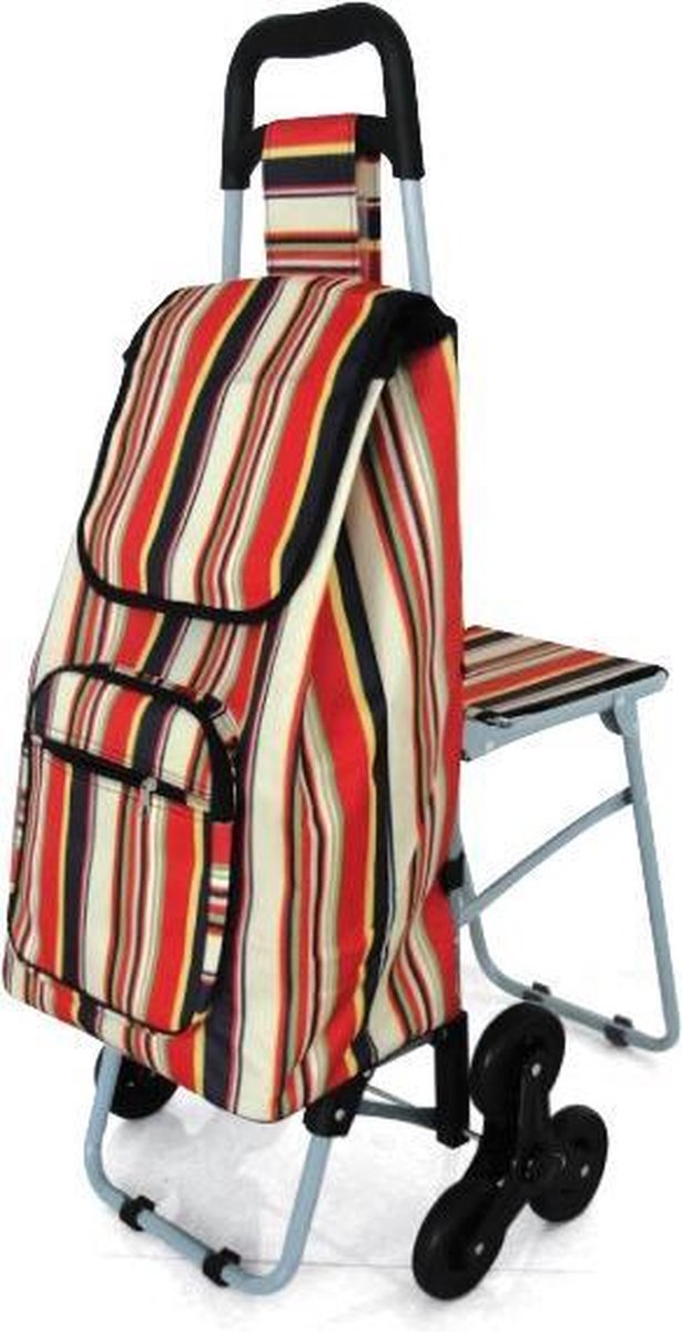 Shopping trolley met zitje