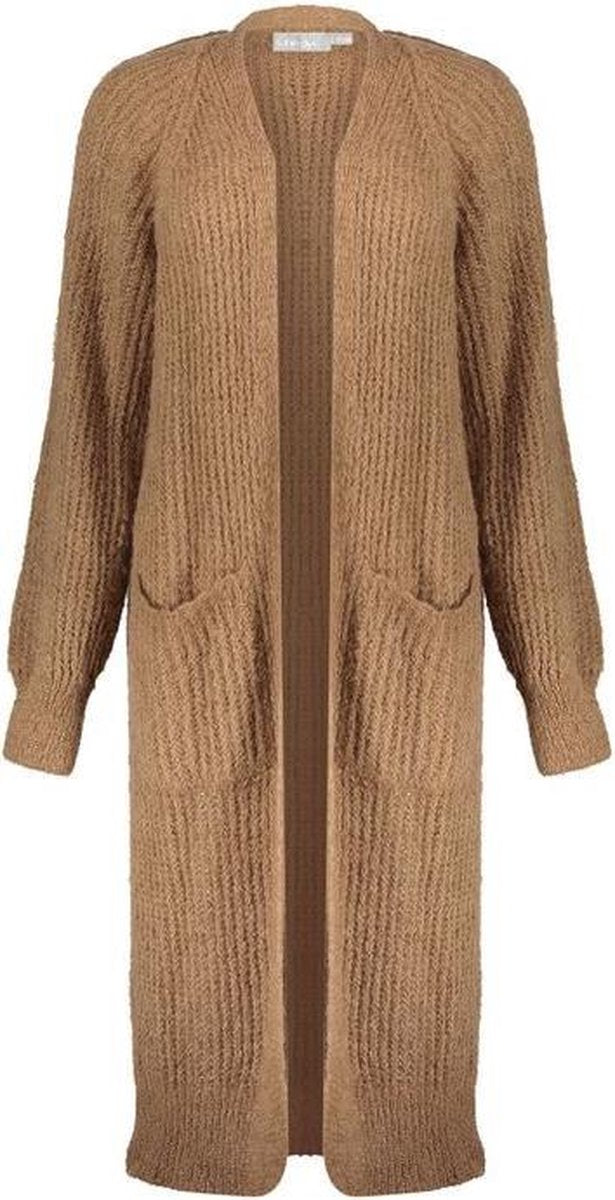 Cardigan Long With Pockets Ls 04555 Tabacco