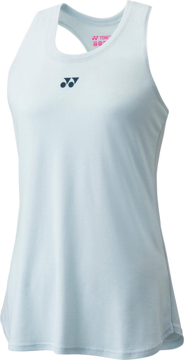 Yonex Tennistanktop Dames Lyocell/polyester Lichtblauw Maat L