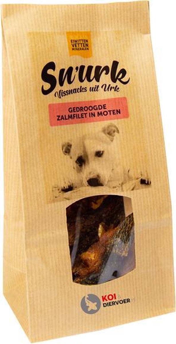Snurk gedroogde zalmfilet in moten