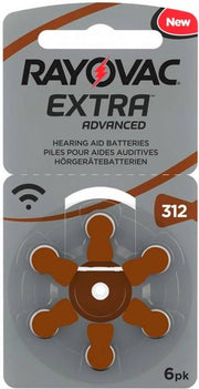 Rayovac 312 extra advanced - 6 stuks