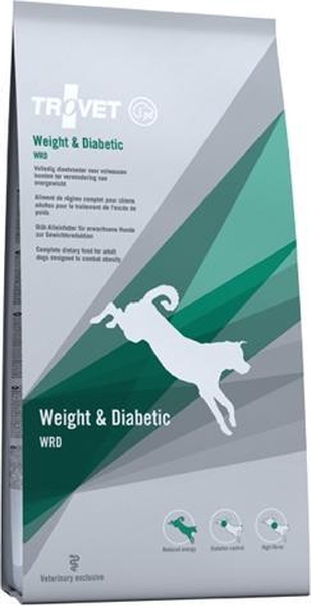 TROVET Weight & Diabetic WRD Hond - 12.5 kg