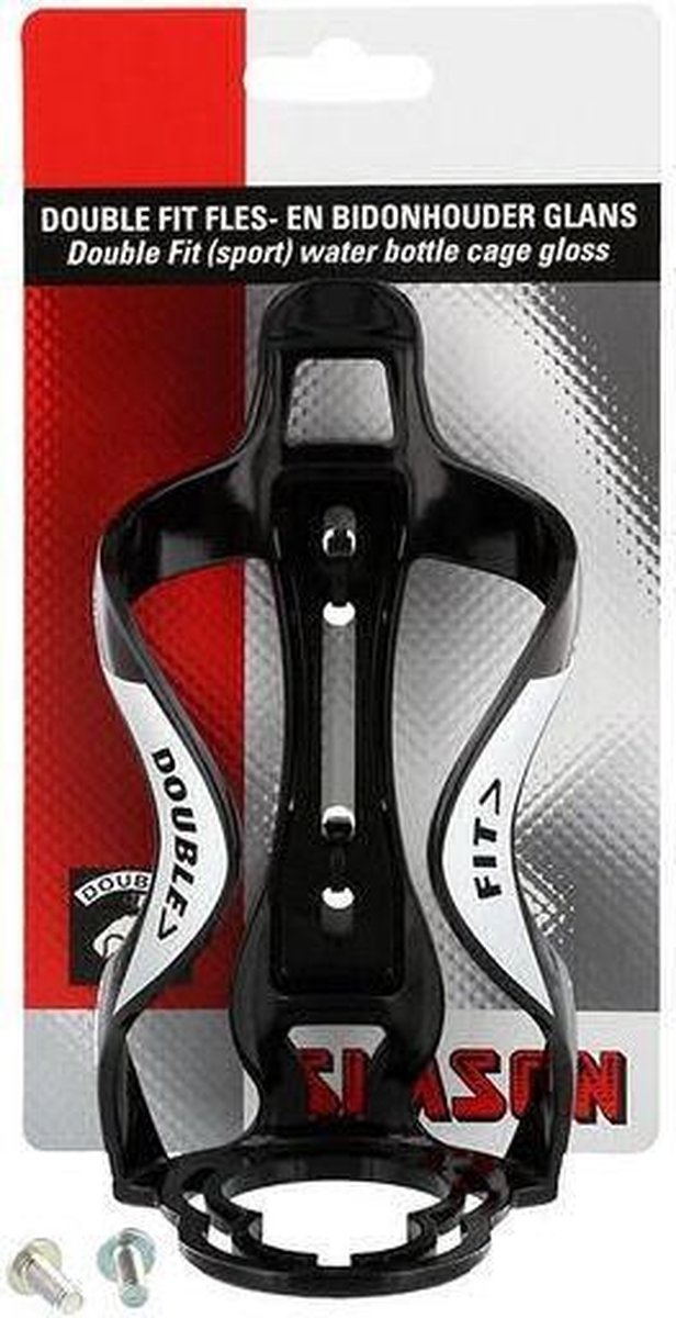 Simson Double Fit Bidonhouder - Voor flesjes en bidons - Ook voor Racefiets en Mountainbike - Glans