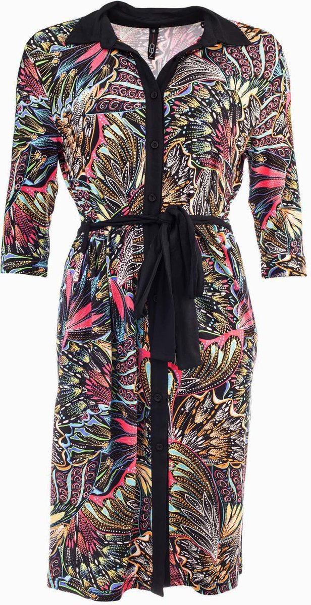 Jurk Majora 3/4 Colored Festival Tricot maat S