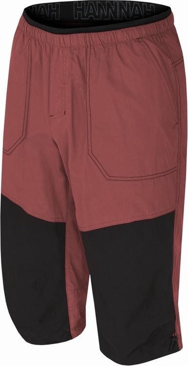 Hannah Outdoorbroek Hug 3/4 Heren Katoen Antraciet/bruin Mt L