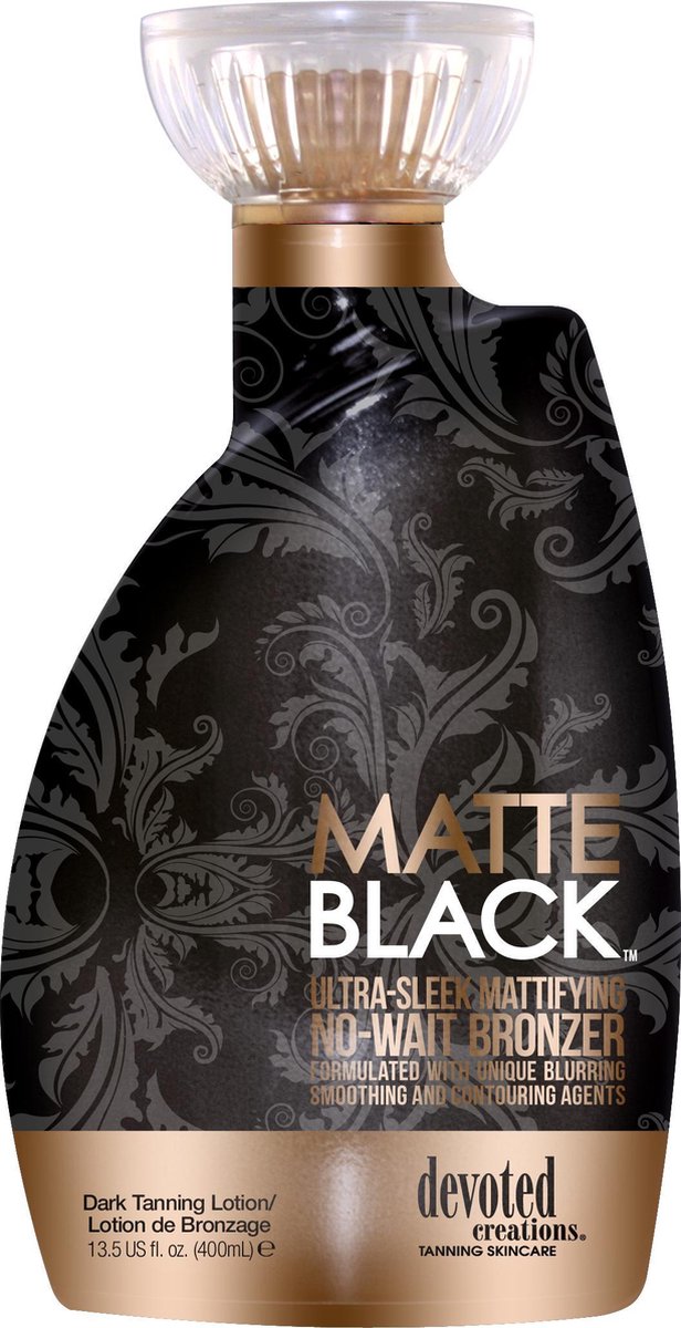 Devoted Creations Matte Black 200-voudige DHA bronzer Zonnebankcrème - 400 ml