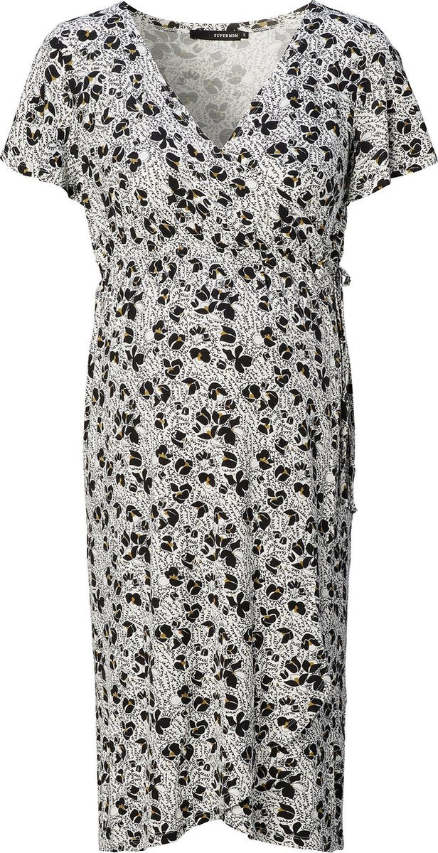 Supermom Jurk Scribble Zwangerschap Maat S