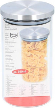 Glazen voorraadpot met deksel | 10 x 18 cm | 950 ml