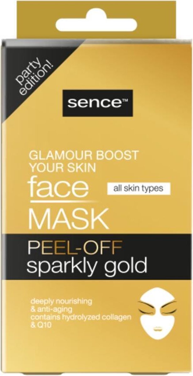 Sence Gezichtsmasker Peel-Off Goud 5 stuks