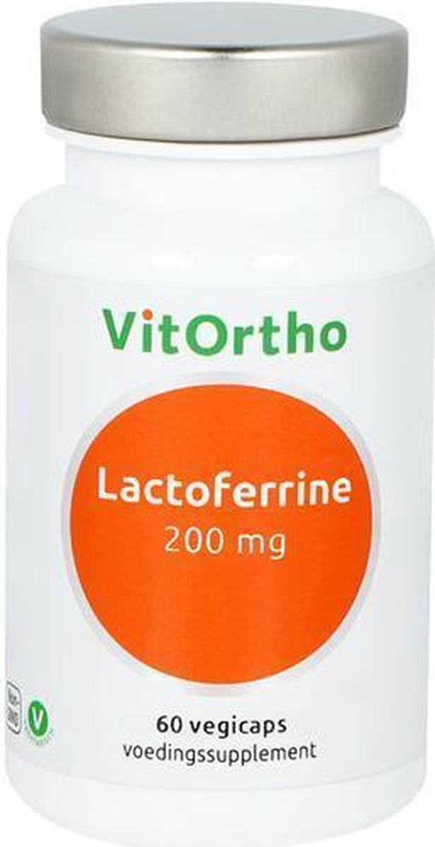 VitOrtho Lactoferrine 200 mg - 60 vegicaps - Eiwitten - Voedingssupplement