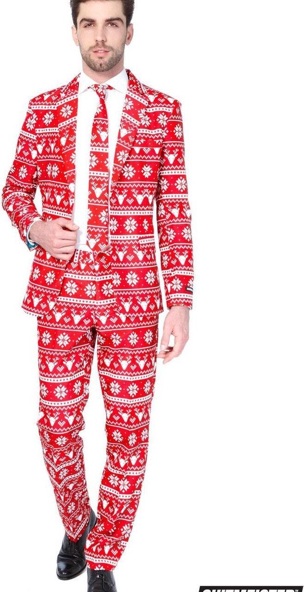Suitmeister Christmas Red Nordic- Kostuum - Maat - 2XL