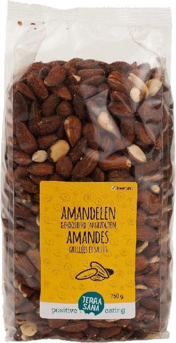 Terrasana Amandelen geroosterd met zout 750 gram