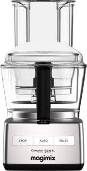 Magimix - CS 3200 XL - Foodprocessor - Mat Chroom - Inductiemotor - Professionele messen - 30 jaar motorgarantie