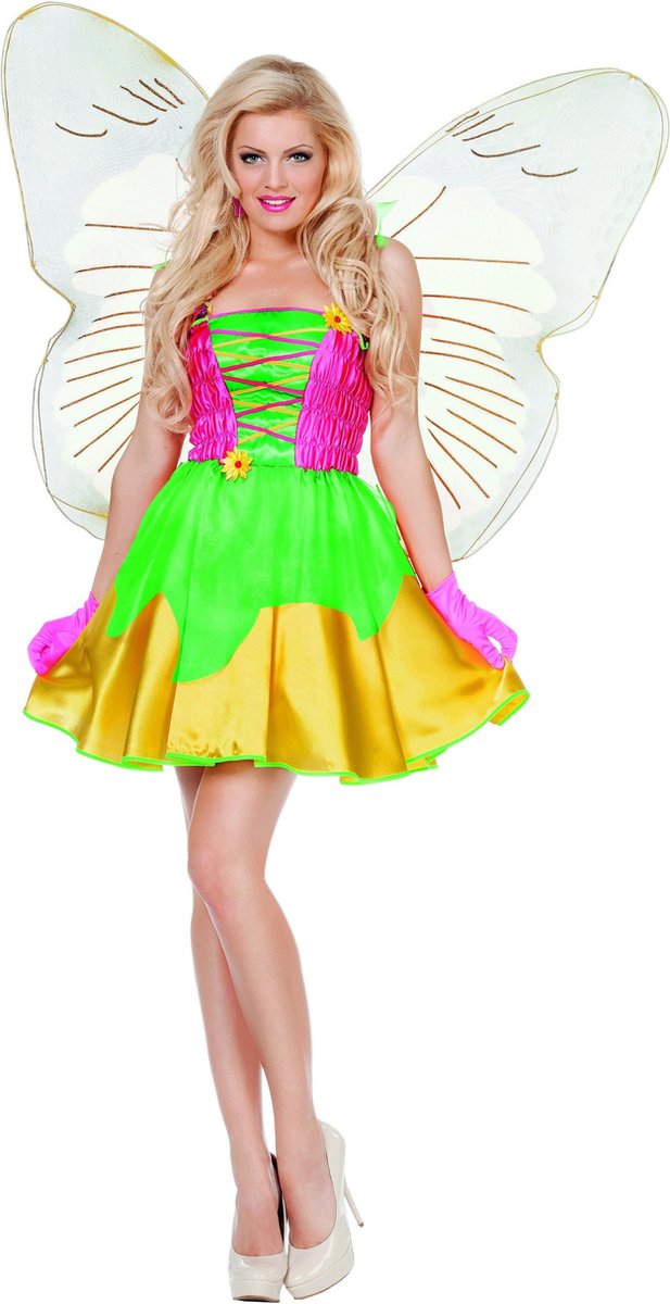 Elfen Feeen & Fantasy Kostuum | Nova Het Bloemenfeetje | Vrouw | Maat 34 | Carnaval kostuum | Verkleedkleding