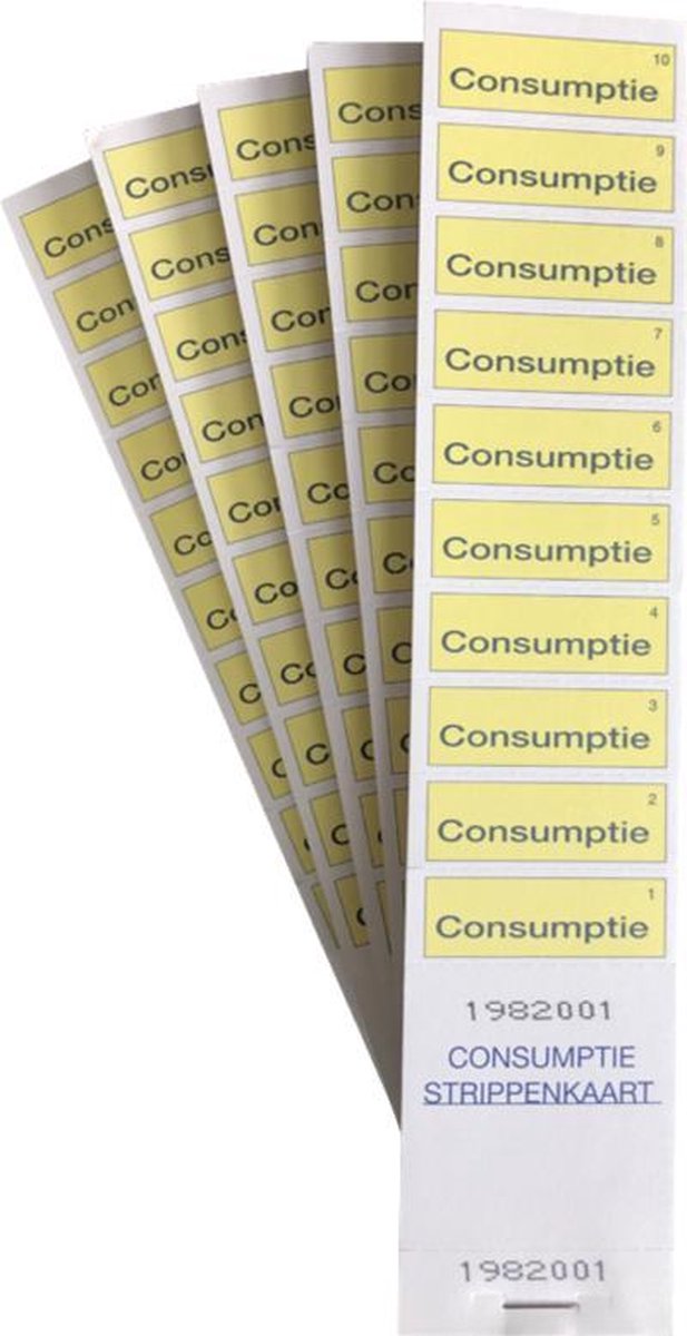 Consumptiebonnen - 2500 stuks