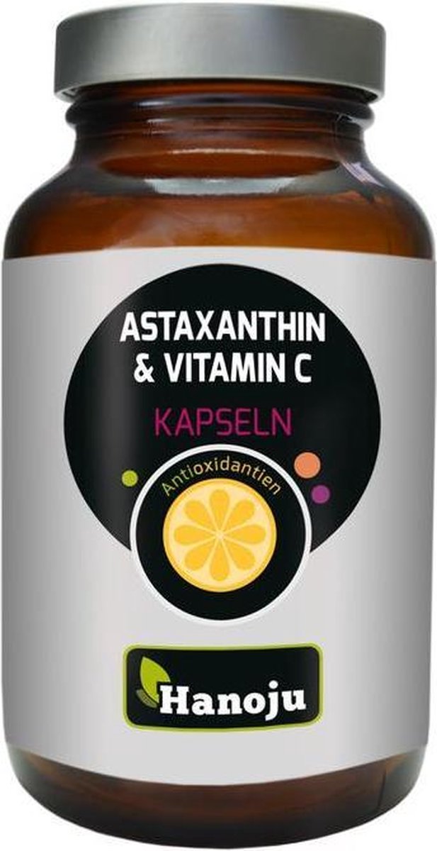 Hanoju - Astaxanthine 4 mg & Vitamine C 500 mg 60 vegicaps