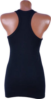 3 Pack dames Halterhemd - 100% katoen - Zwart - Maat L