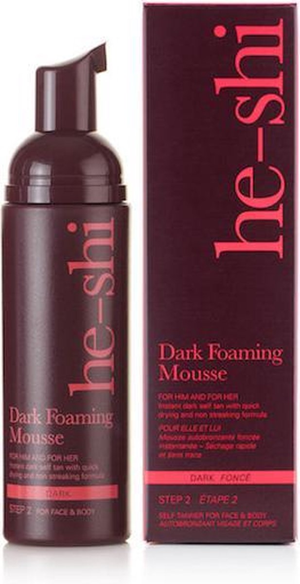 He-Shi Dark Foaming Mousse Zelfbruiner - 150 ml