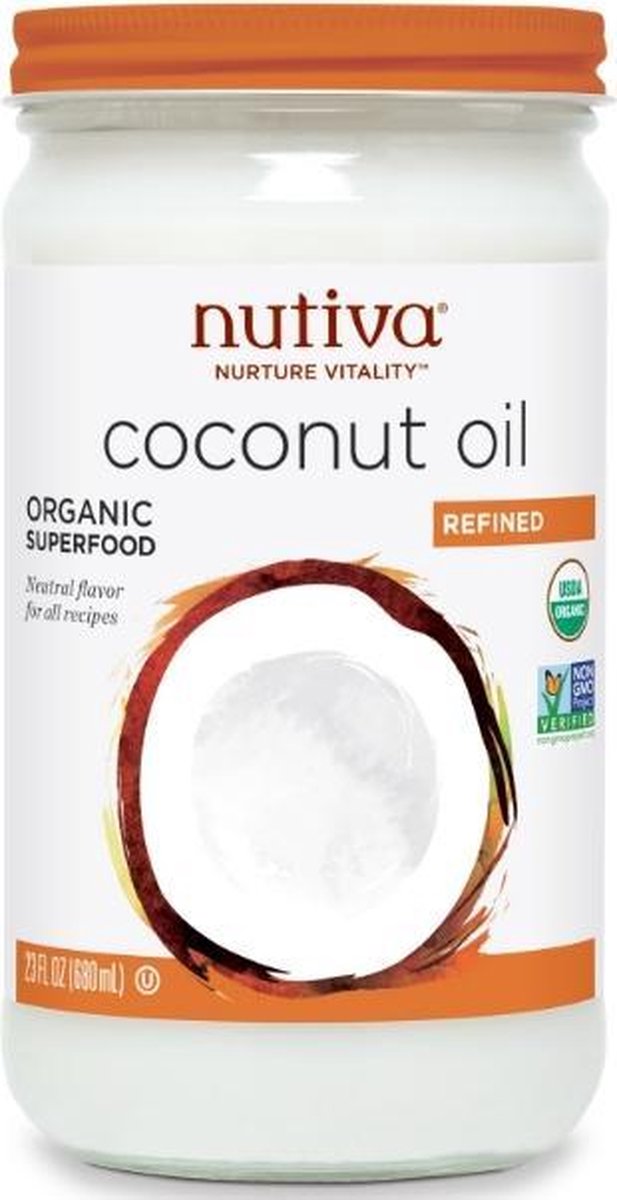 Nutiva Organic Coconut Oil Refined - 23 fl oz (680 ml)