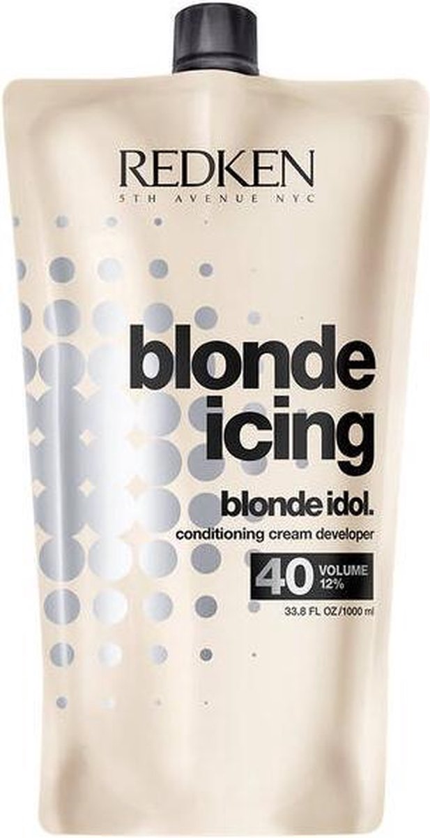 Blonde Idol Blonde Icing Conditioning Cream Developer 40-Volume voor Lightener 1 liter