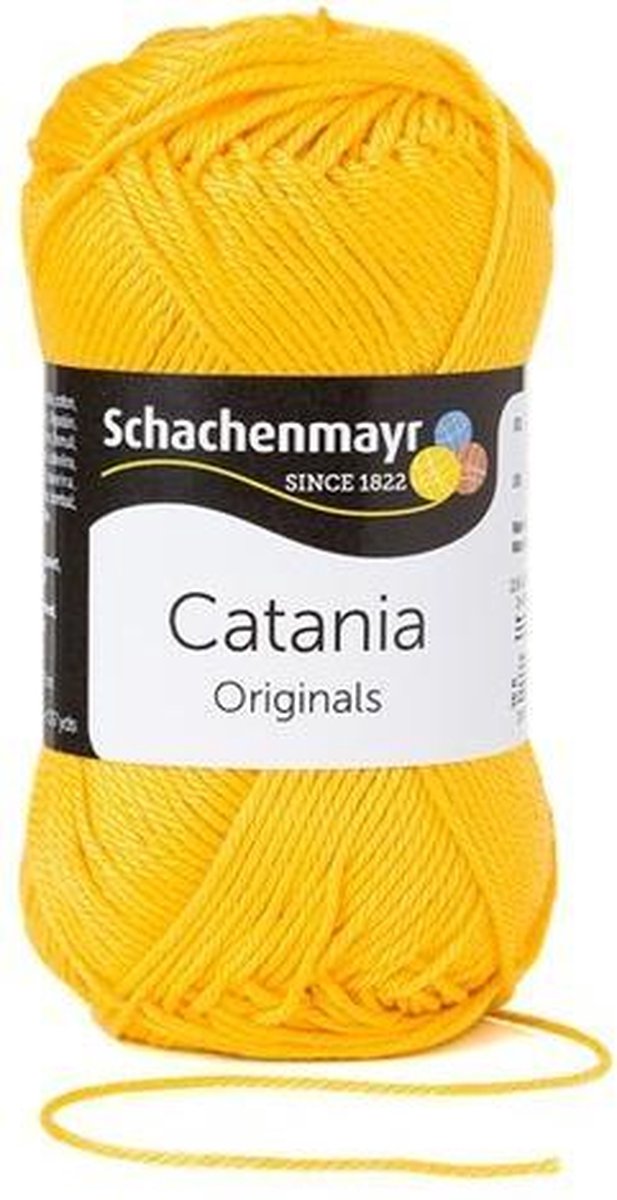Schachenmayr Catania - katoen garen -  geel (208) - pendikte 3 a 3