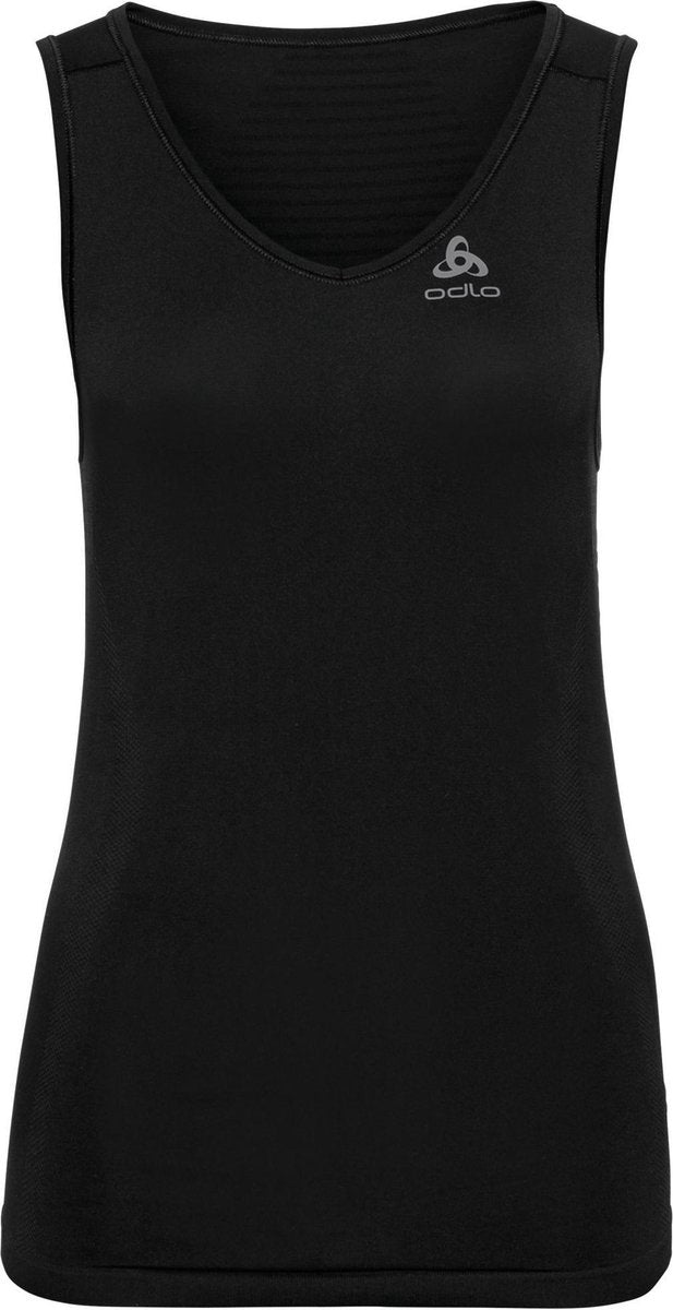 Odlo Suw Top V-Neck Singlet Performance X-Light Dames Sportshirt - Black - Maat L