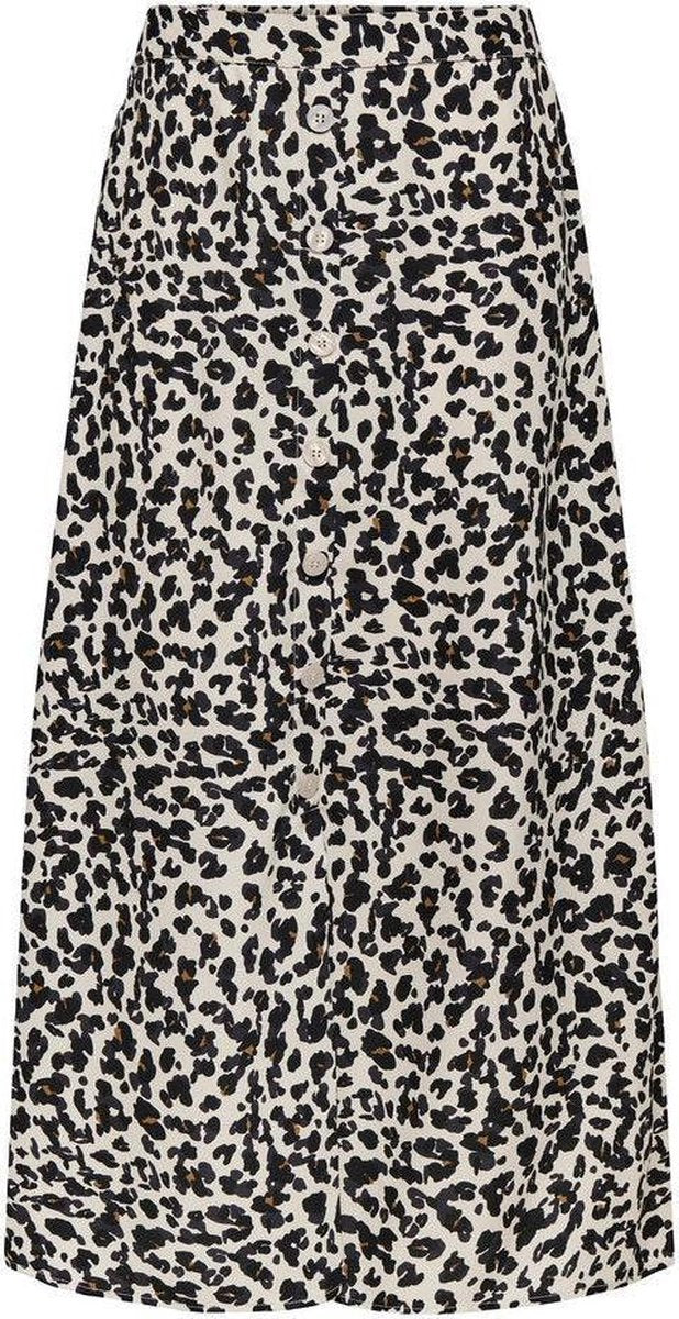 Onlgerry Button Long Skirt Cs Wvn 15245526 Pumice Stone/cosy Leo